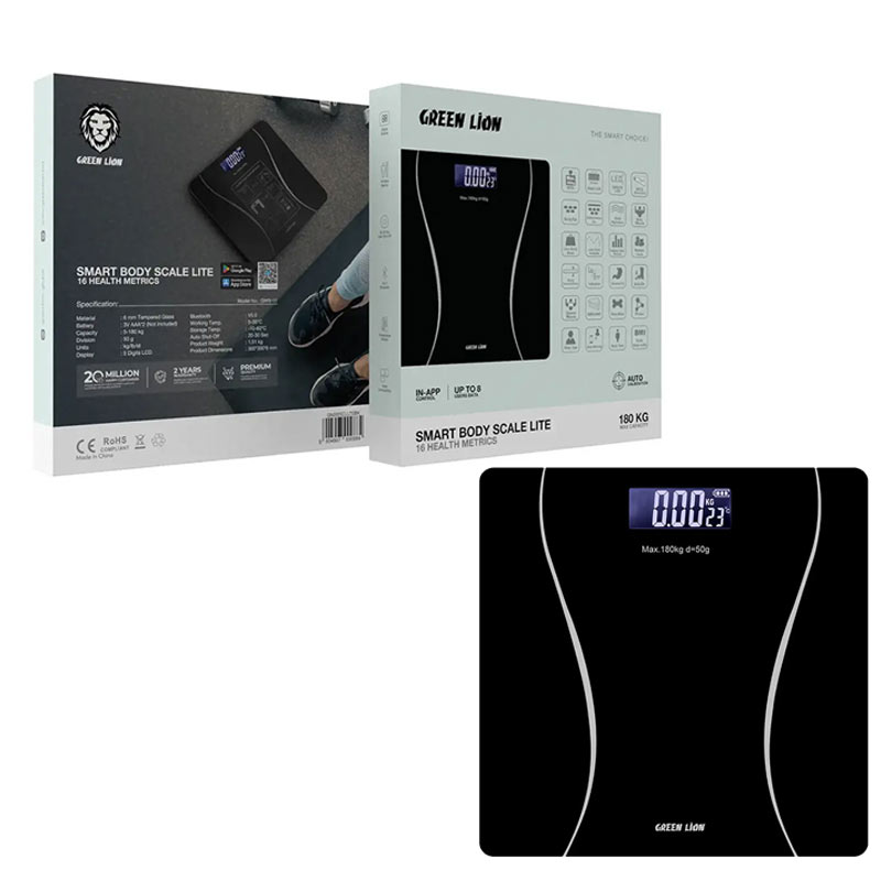 ترازو هوشمند گرین لاین مدل Green Lion smart body scale lite 1 ترازو هوشمند Green Lion مدل Green Lion smart body scale lite