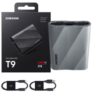حافظه SSD اکسترنال samsung مدل 2TB Portable SSD EXT T9 گارانتی1