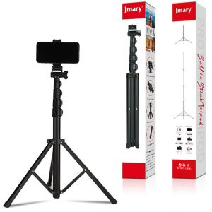 سه پایه نگهدارنده گوشی ،دوربین و رینگ لایت 2.1متری فلزی jmary 1