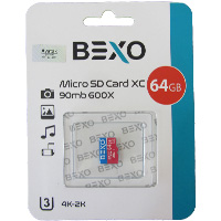 مموری 64 گیگ Bexo C10 U3 90 MB/S 600X 2 مموری 64 گیگ Bexo C10 U3 90 MB/S 600X