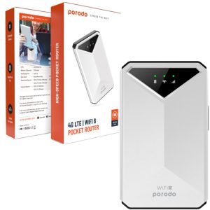 مودم روتر شارژی سیم کارتی قابل حمل Porodo pocket 4G LTE 5