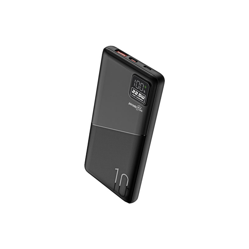 پاوربانک 10000mAh فست Porodo Blue LCD 22.5w PD&QC Pb053 3 پاوربانک 10000mAh فست Porodo Blue LCD 22.5w PD&QC Pb053 - Image 3