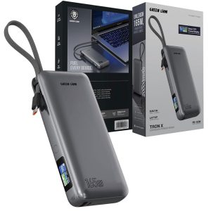 پاوربانک 20000mAH سوپرفست کابل متصل 165وات صفحه نمایش دار گرین لاین مدل Green Lion Tron X GL-PX53 49 پاوربانک 20000mAH سوپرفست کابل متصل 165وات صفحه نمایش دار گرین لاین مدل Green Lion Tron X GL PX53 2