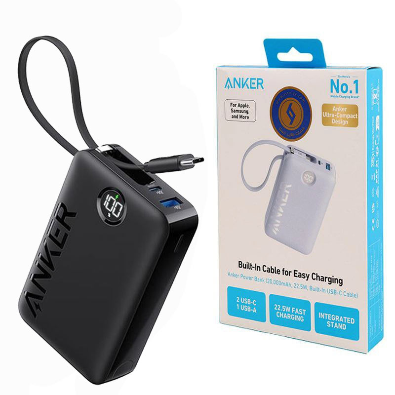 پاوربانک-20000mAH-فست-انکر-مدل-Anker-A1647-22.5w-4 پاوربانک 20000 میلی آمپر انکر Anker 20,000mAh High-Speed 22.5W Power Bank A1647