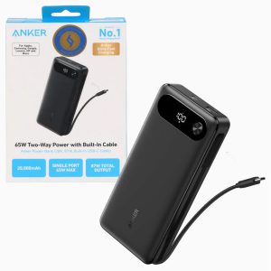 پاوربانک سوپرفست 20000mAH انکر مدل Anker A1383 87w 31 پاوربانک Anker 87W 20,000mAh A1383 | قدرت شارژ فوقسریع + ظرفیت بالا برای تمام نیازهای روزانه و سفر