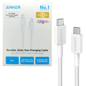 کابل شارژ و دیتا دو سر Type-C سوپر فست 0.9متری کنفی 1متری ANKER 322 A81f5 32 کابل Anker 322 Type-C به Type-C