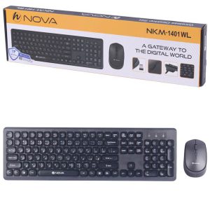 کیبورد و ماوس بی سیم نوا مدل NKM- 1401دیجی کالا
