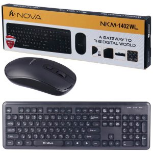کیبورد و ماوس بی سیم نوا مدل NKM- 1402